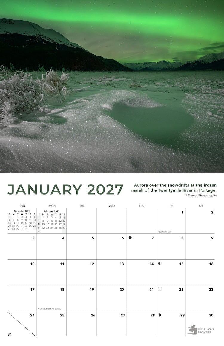 2027 Aurora Calendar