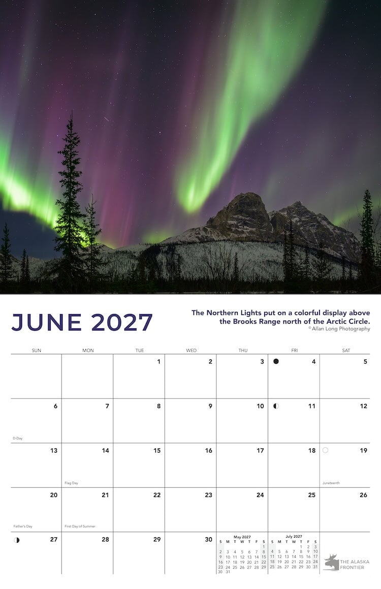 2027 Aurora Calendar