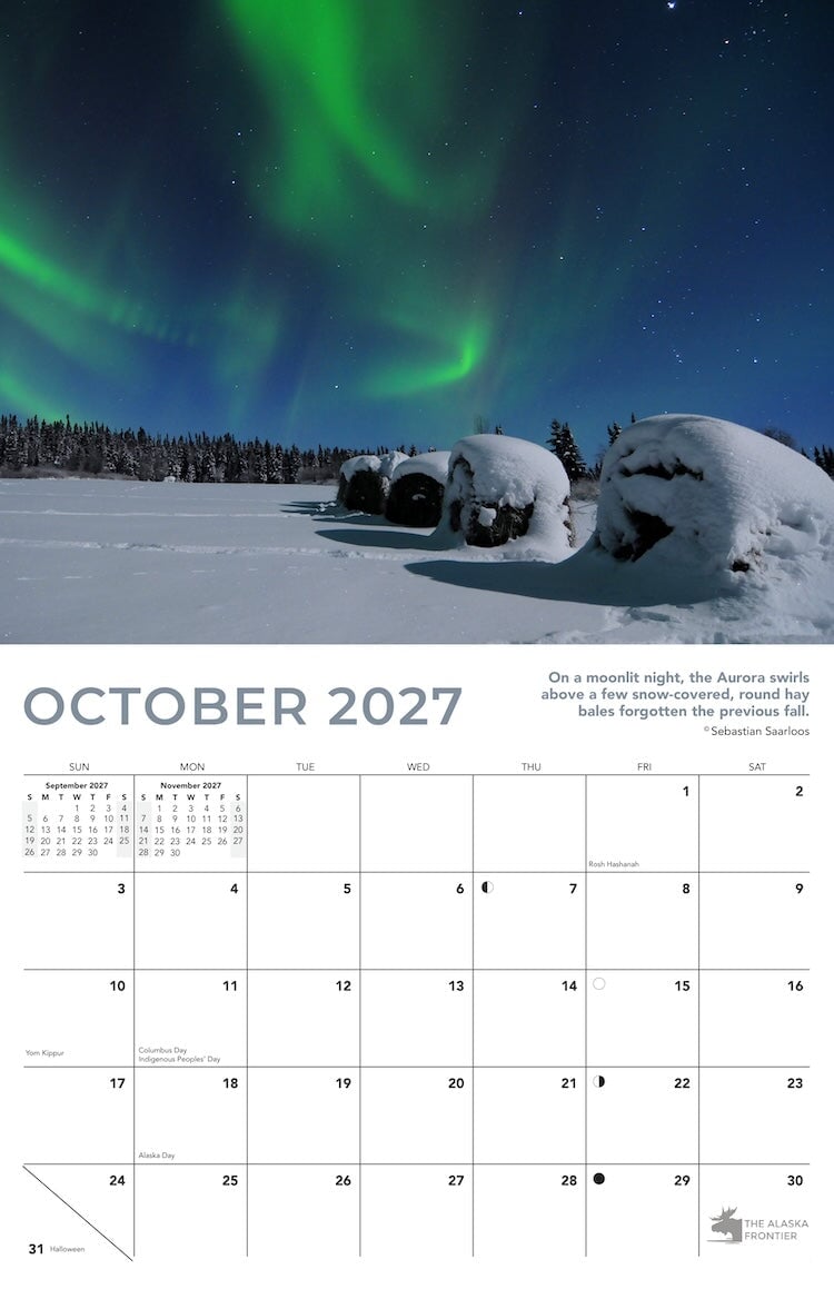 2027 Aurora Calendar