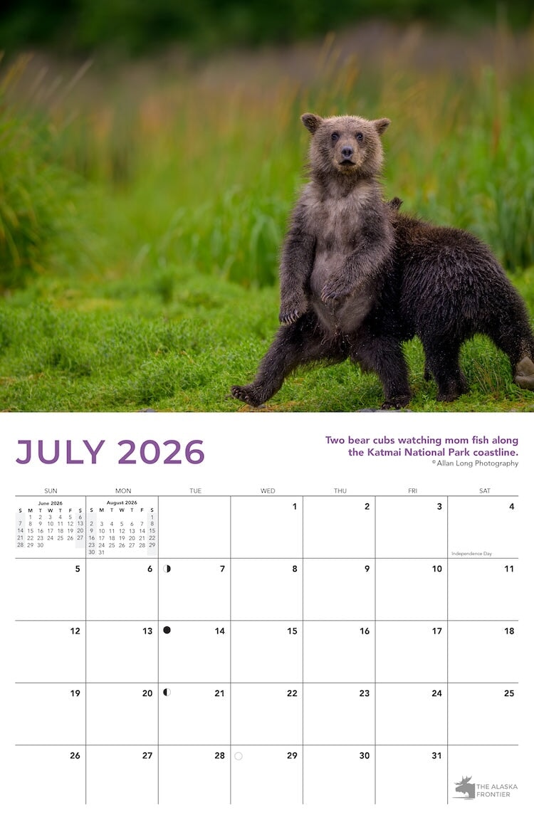 2026 Alaska Wildlife Calendar
