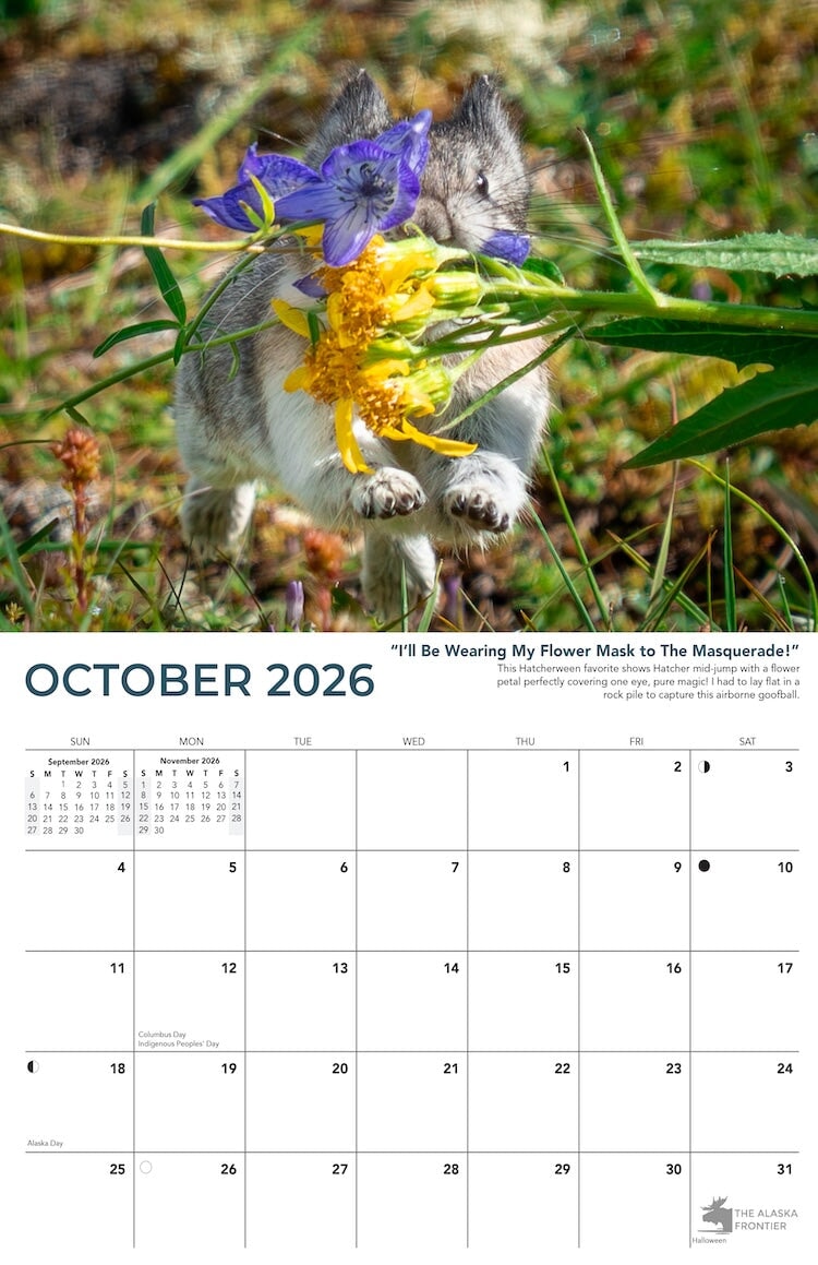 Hatcher the Pika 2026 Calendar