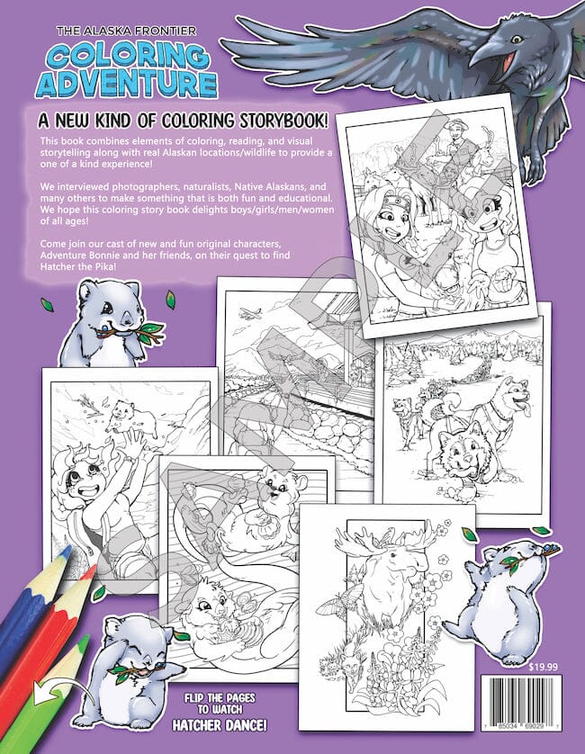 The Alaska Frontier Coloring Book Back Page