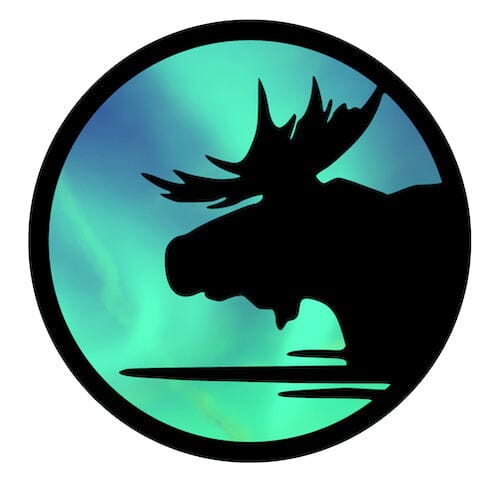 Circle Moose Decal