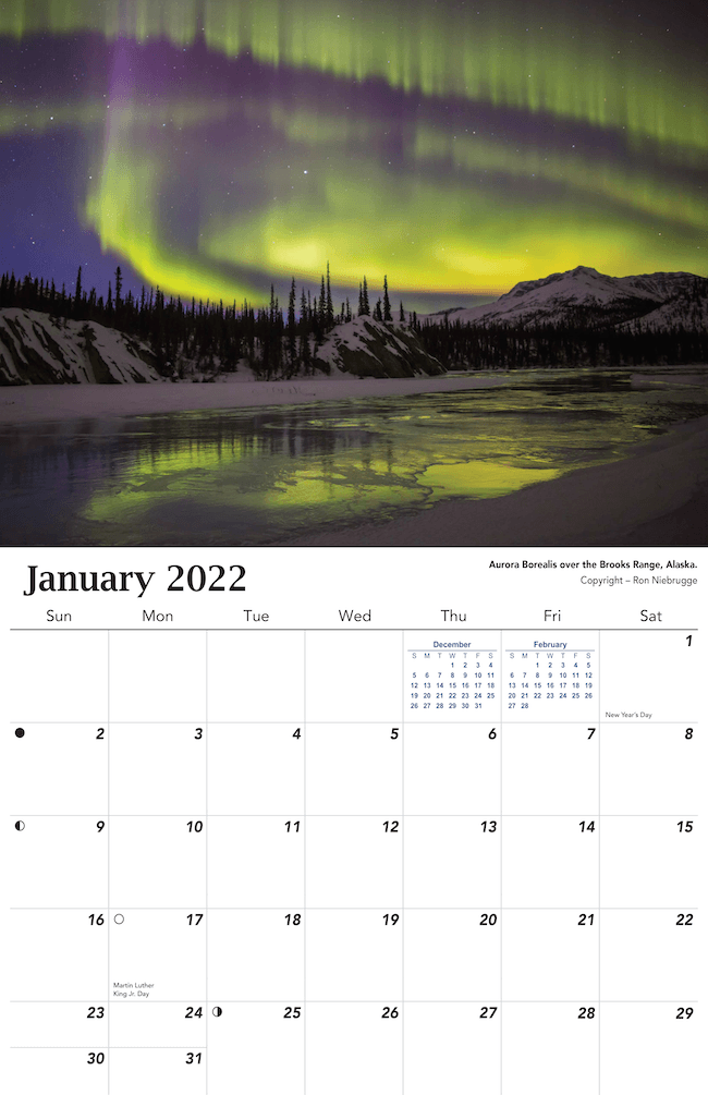 2022 Aurora Calendar