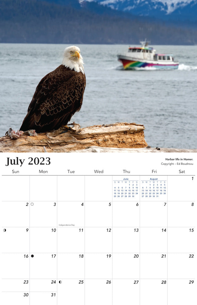 Alaska Wildlife Calendar 2023 - July