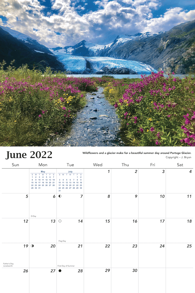 2022 Alaska Calendar