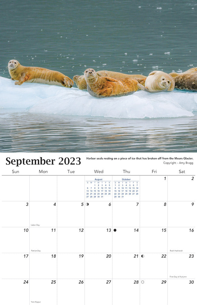 Alaska Wildlife Calendar 2023 - September