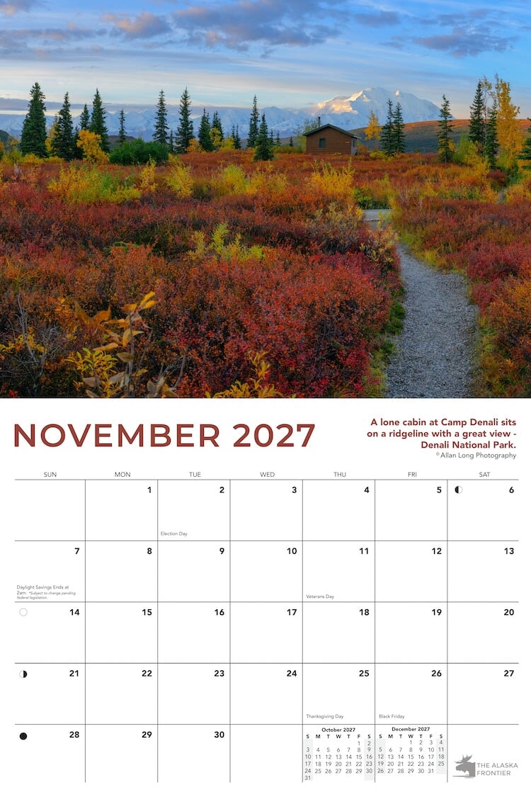 2027 Alaska Calendar