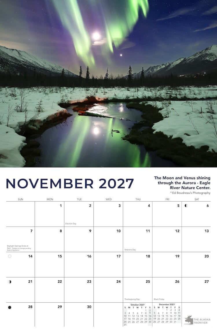 2027 Aurora Calendar