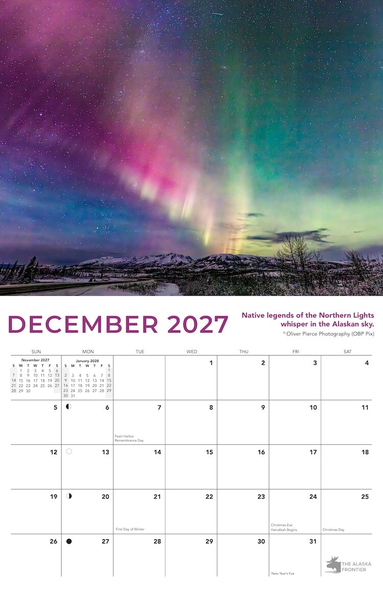 2027 Aurora Calendar
