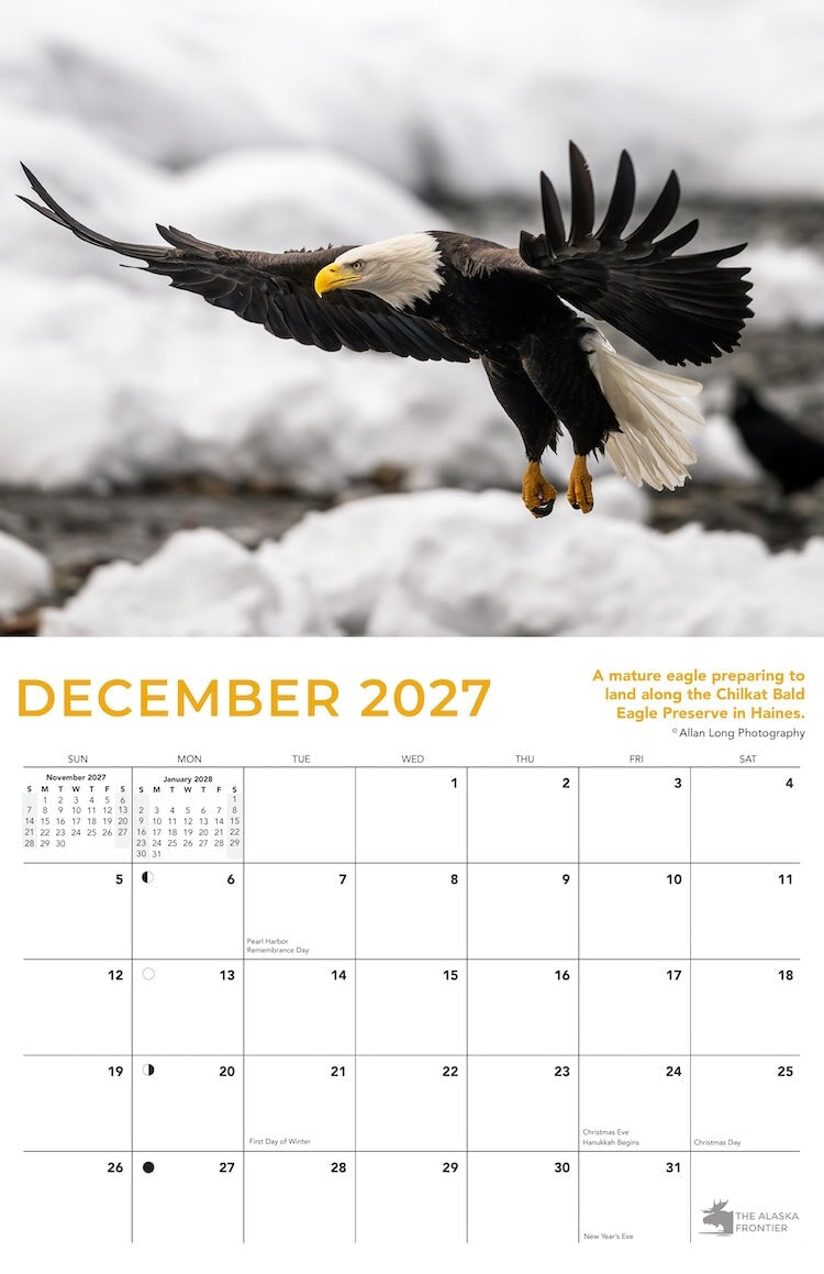 2027 Alaska Wildlife Calendar