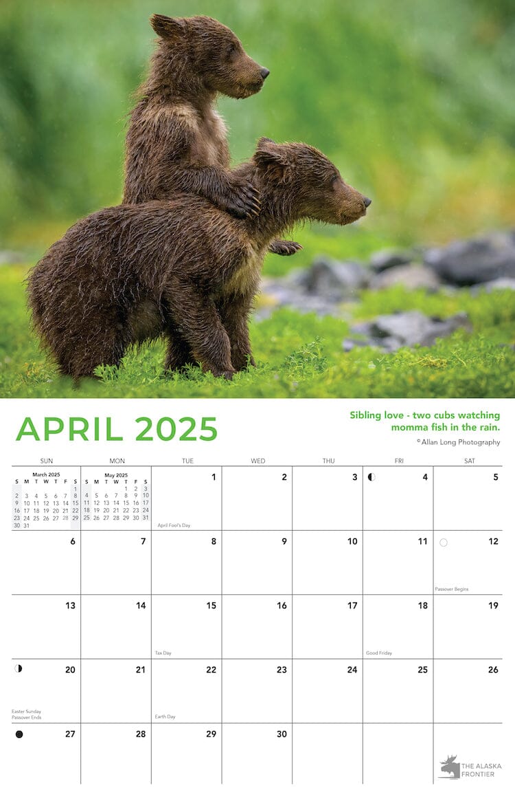 2025 Alaska Wildlife Calendar