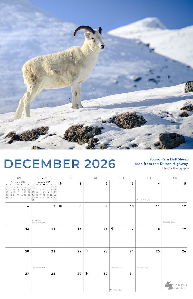 2026 Alaska Wildlife Calendar