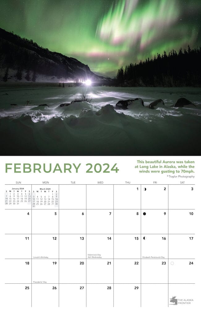 Duchess teenagere Bibliografi 2024 Aurora Calendar - The Alaska Frontier
