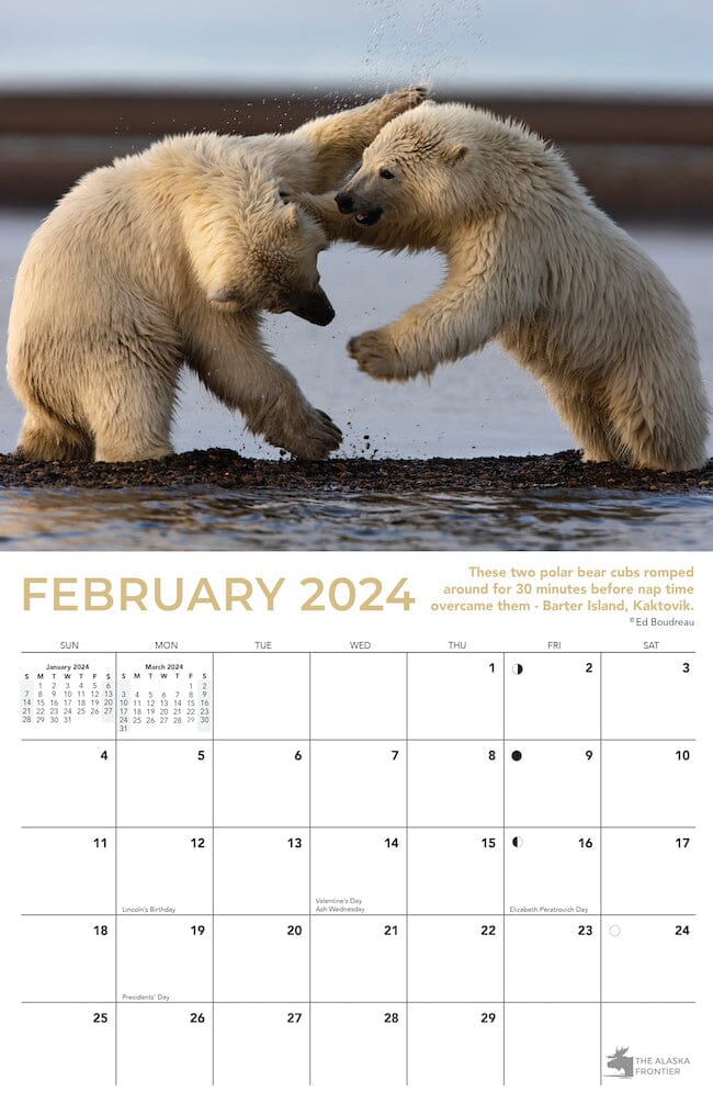 2024 Alaska Wildlife Calendar
