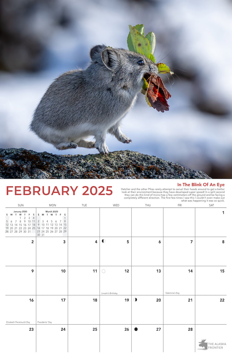 Hatcher The Pika 2025 Calendar