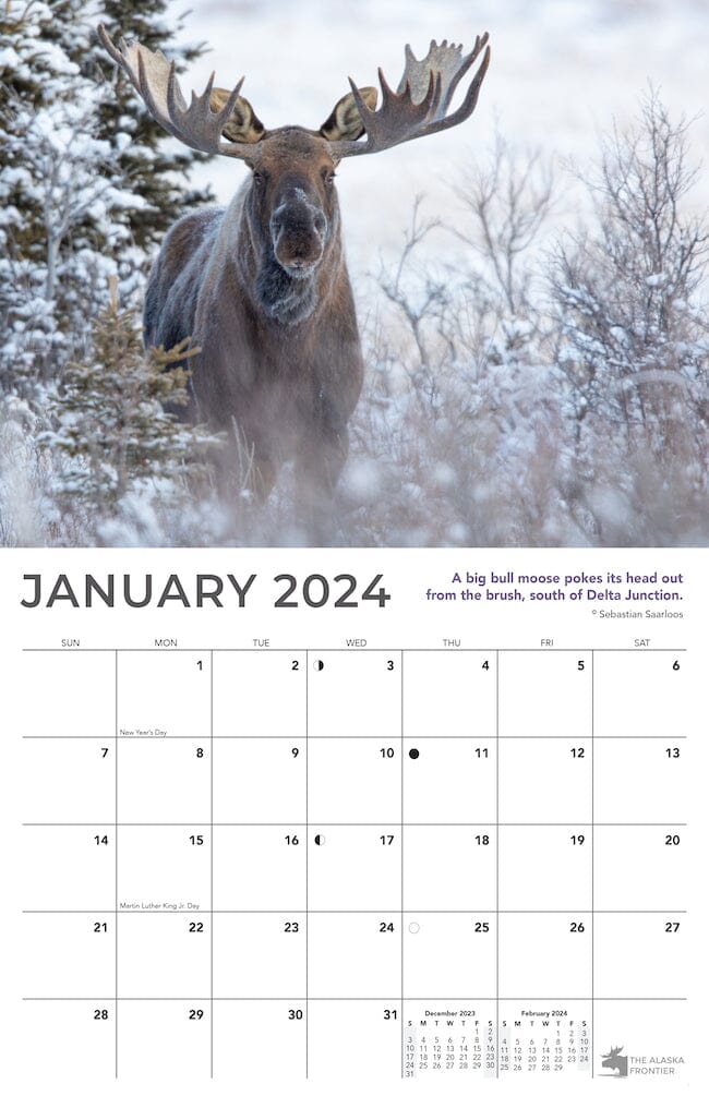 2024 Alaska Wildlife Calendar
