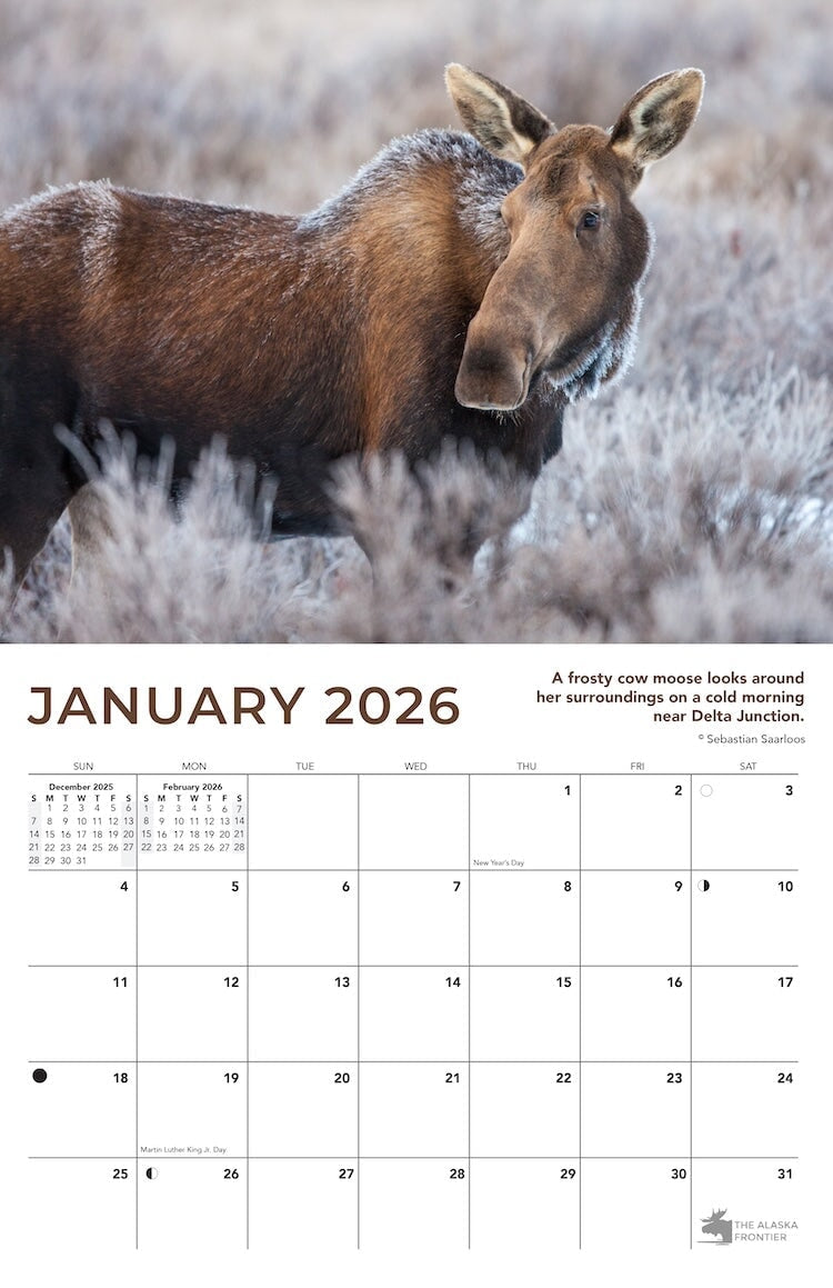 2026 Alaska Wildlife Calendar