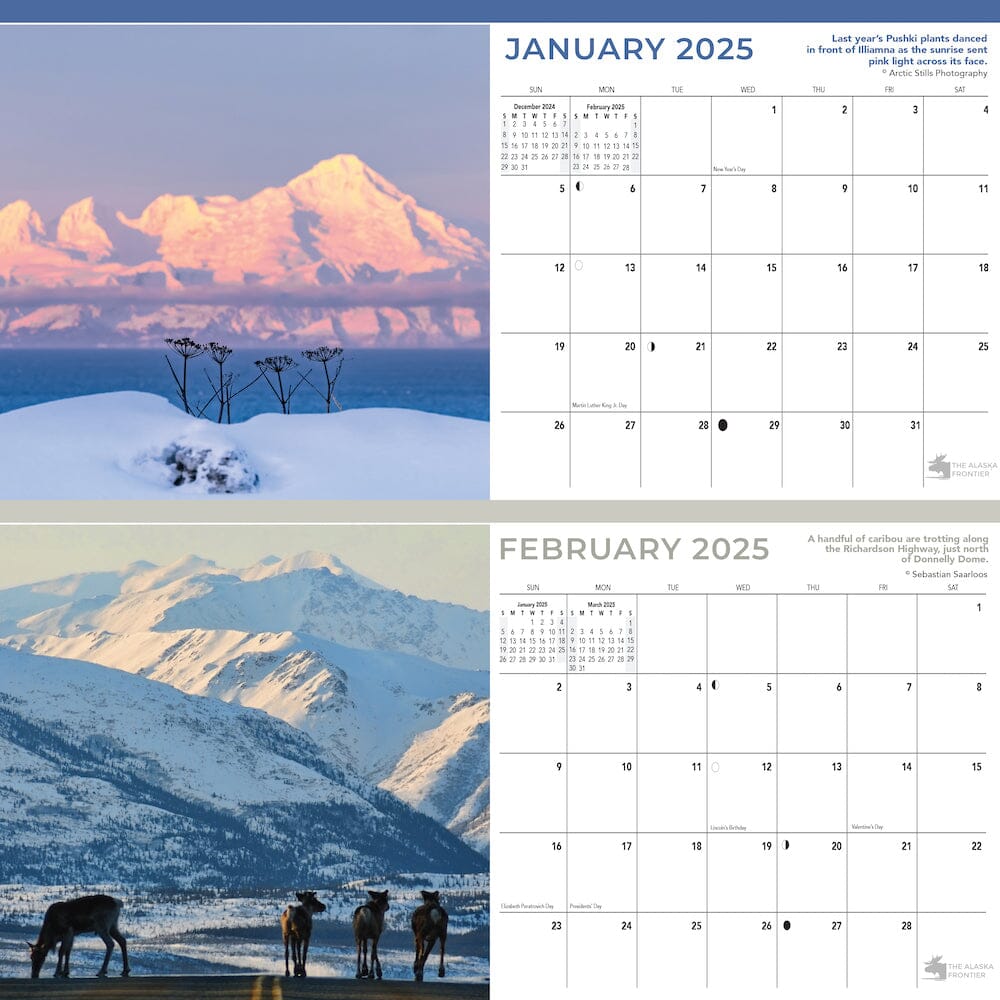 2025 Alaska Desk Calendar | Sits On Any Flat Surface - The Alaska Frontier 2025-alaska-desk-calendar-sits-on-any-flat-surface-the-alaska-frontier