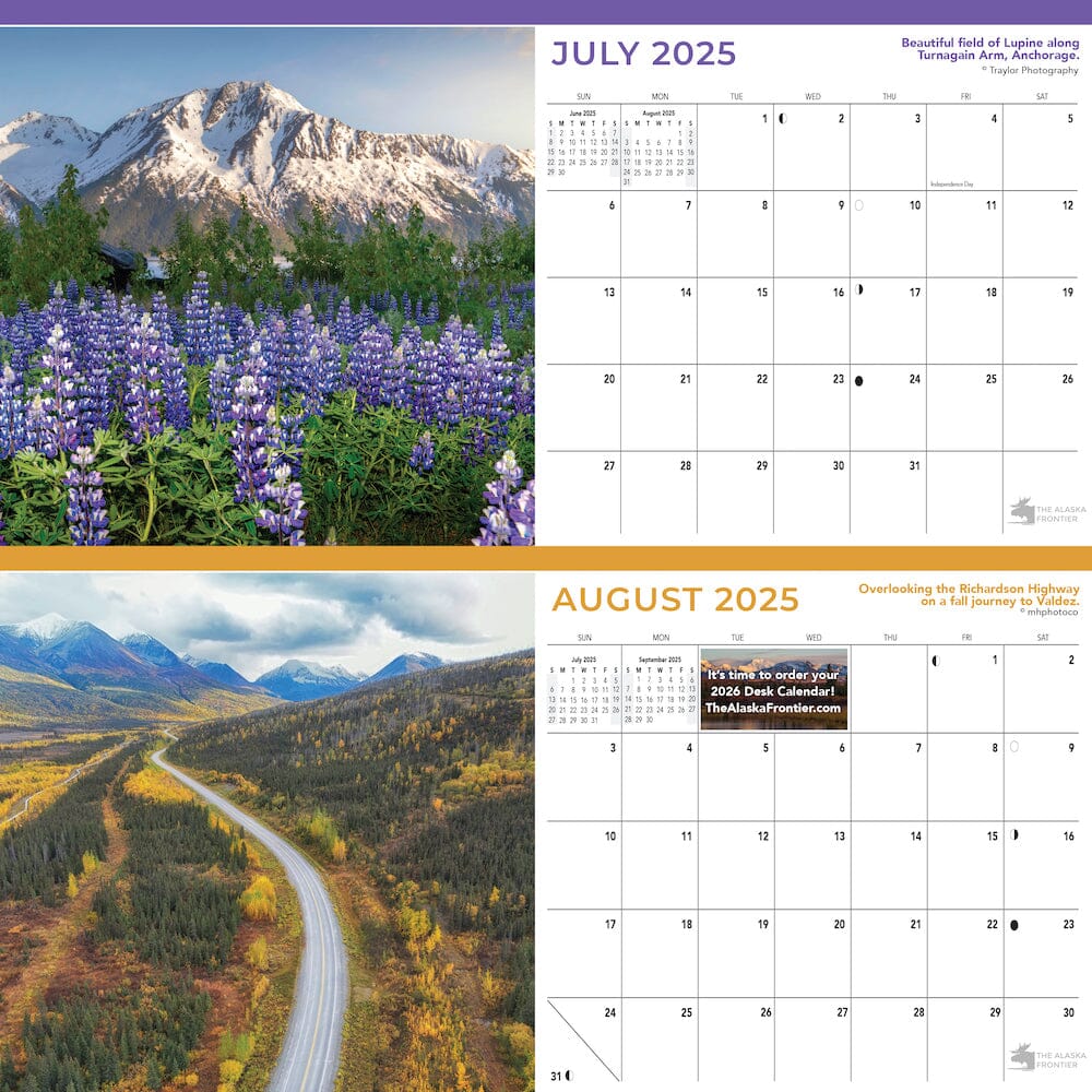 2025 Alaska Desk Calendar | Sits On Any Flat Surface - The Alaska Frontier 2025-alaska-desk-calendar-sits-on-any-flat-surface-the-alaska-frontier