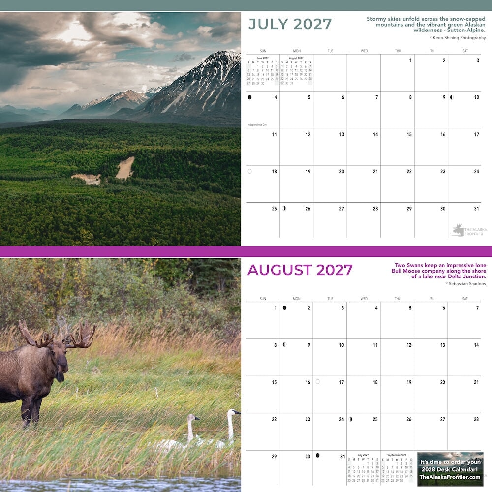 2027 Desk Calendar