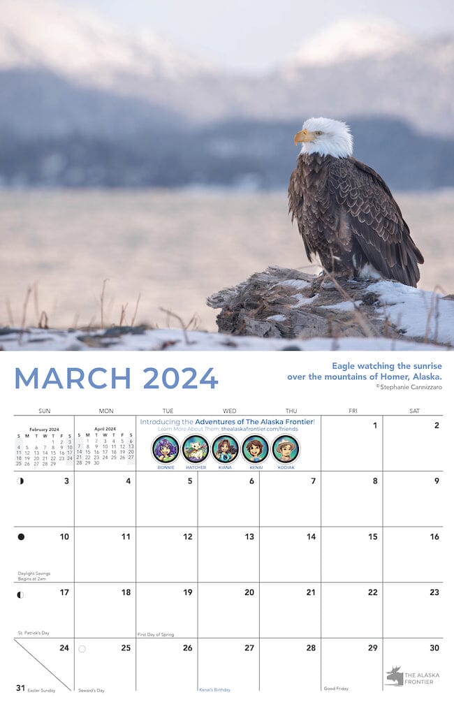 2024 Alaska Wildlife Calendar