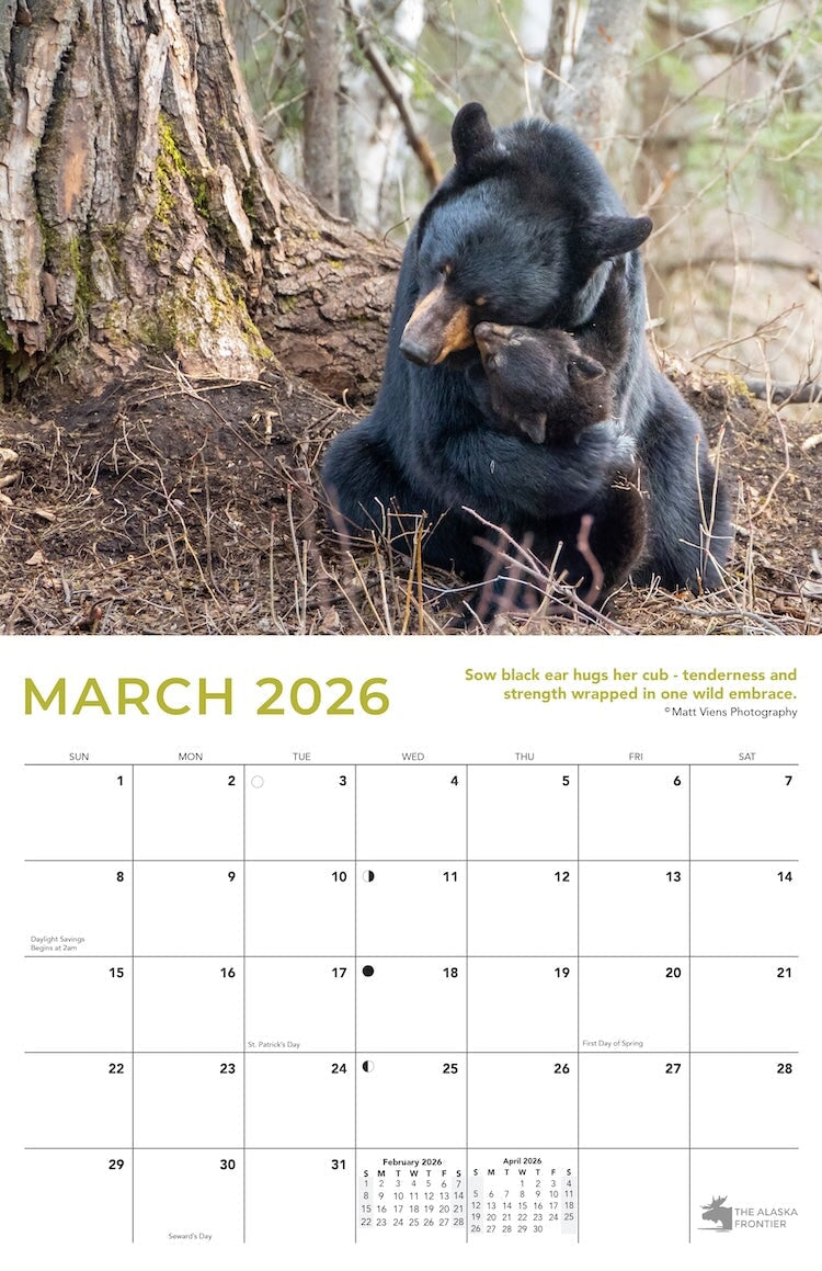 2026 Alaska Wildlife Calendar