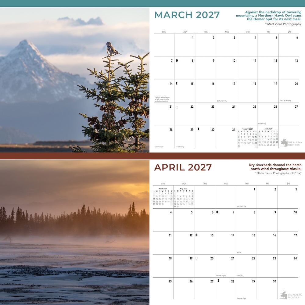 2027 Desk Calendar