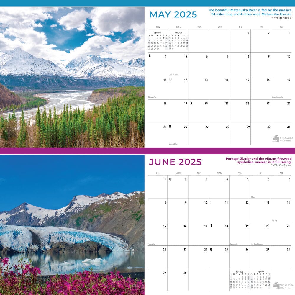 2025 Alaska Desk Calendar | Sits On Any Flat Surface - The Alaska Frontier 2025-alaska-desk-calendar-sits-on-any-flat-surface-the-alaska-frontier