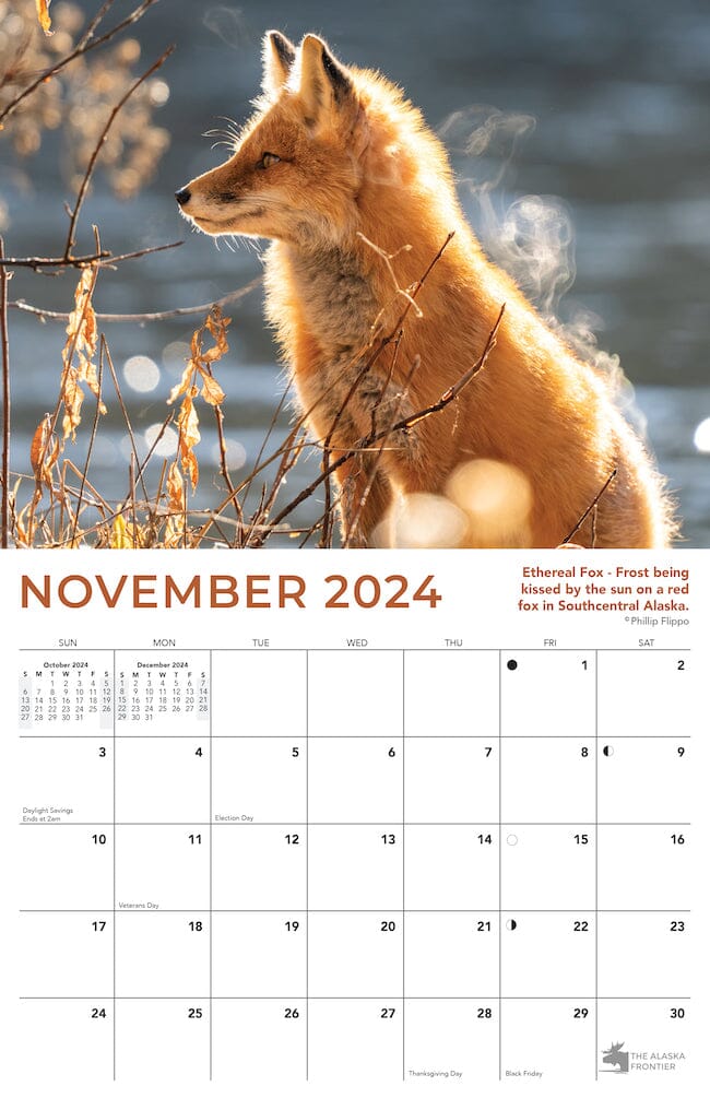 2024 Alaska Wildlife Calendar