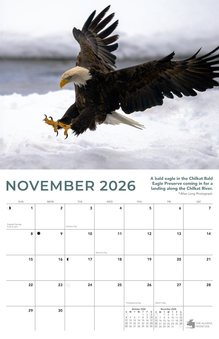 2026 Alaska Wildlife Calendar