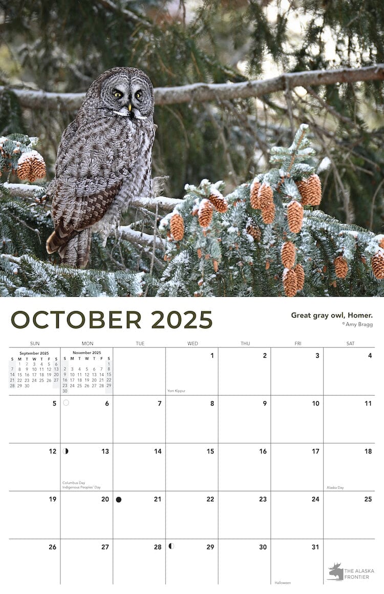 2025 Alaska Wildlife Calendar