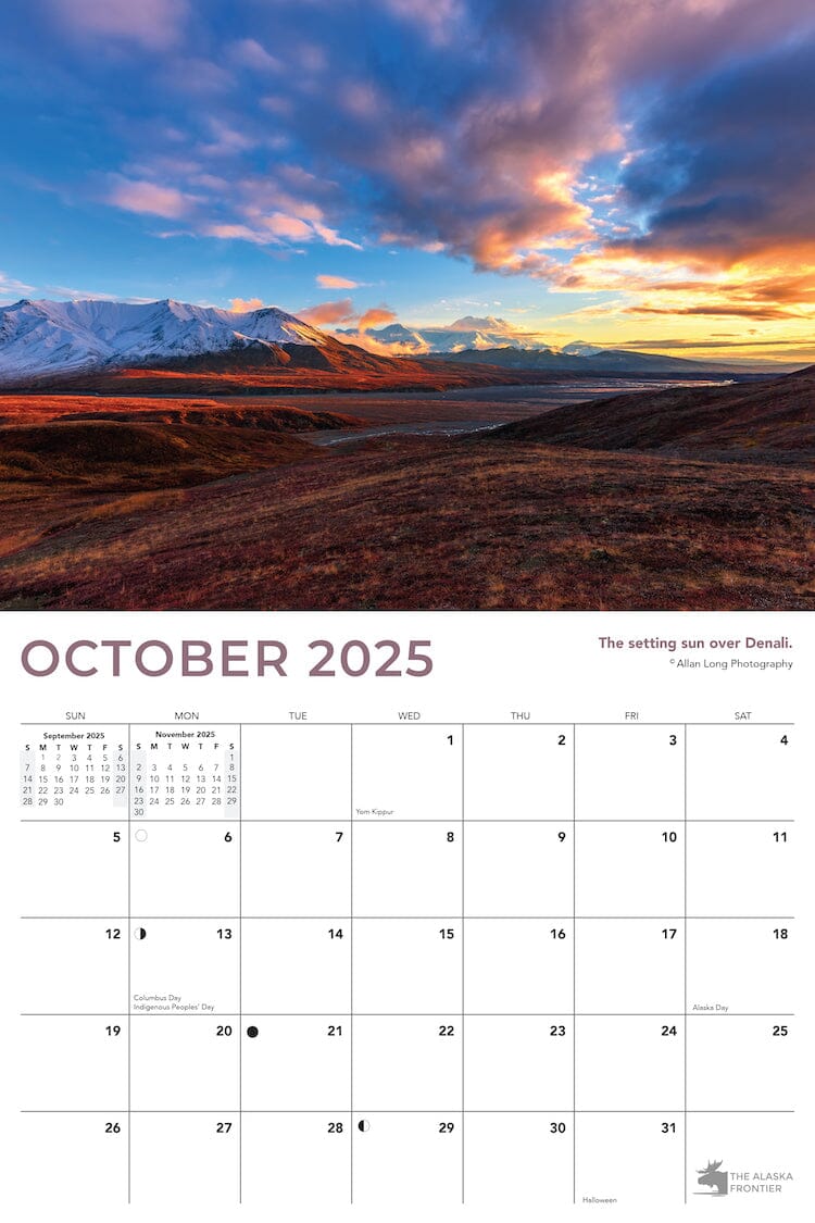 2025 Alaska Calendar | Get Free Shipping For A Limited Time - The