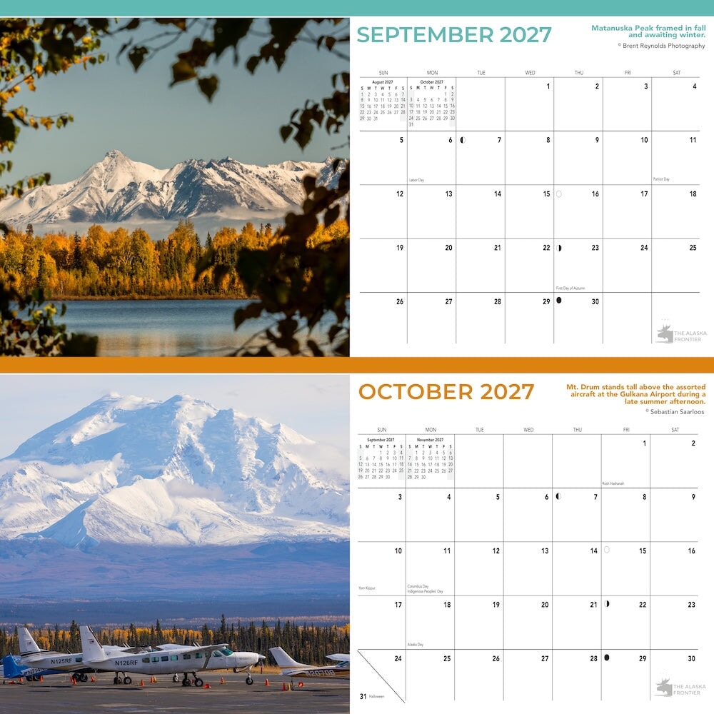2027 Desk Calendar
