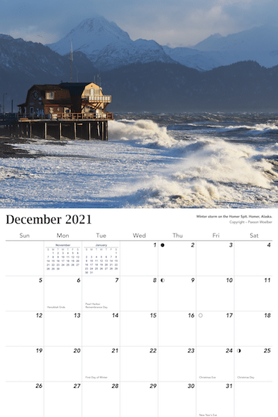 2021 Alaska Calendar