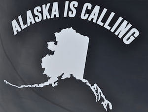 Alaska Is Calling Window Decal