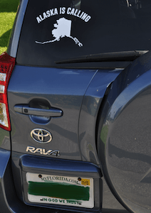 Alaska Is Calling Window Sticker | Alaska Window Decals - The Alaska ...