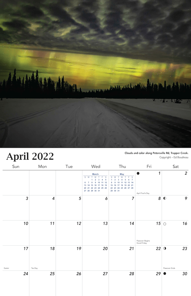 2022 Aurora Calendar