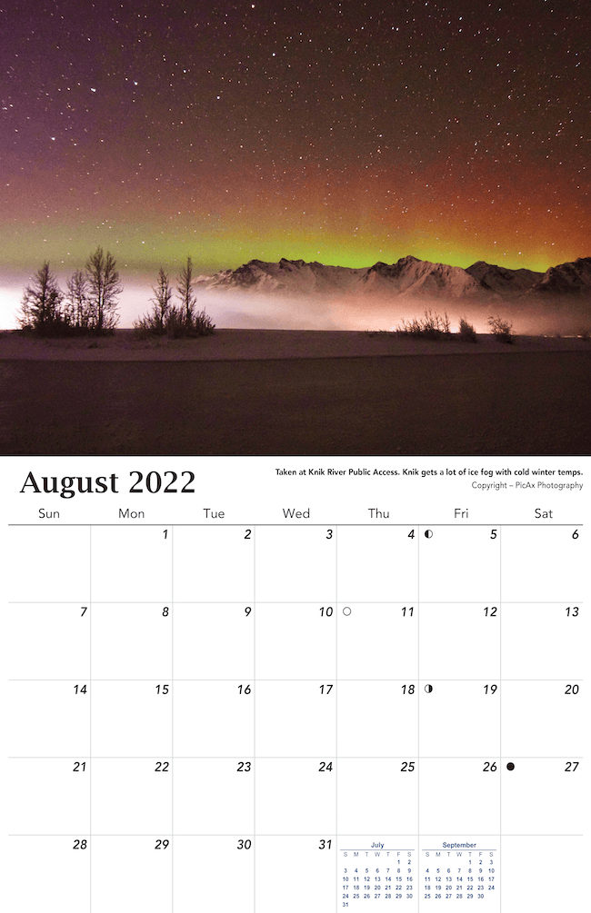 2022 Aurora Calendar