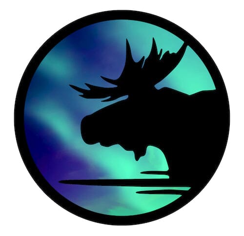 Circle Moose Decal