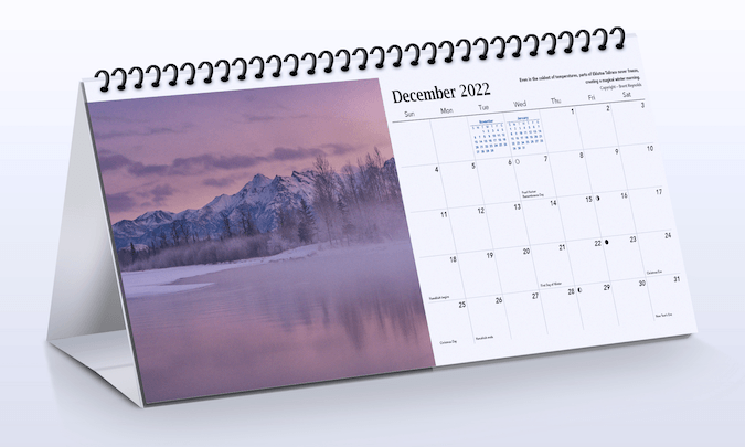2022 Desk Calendar