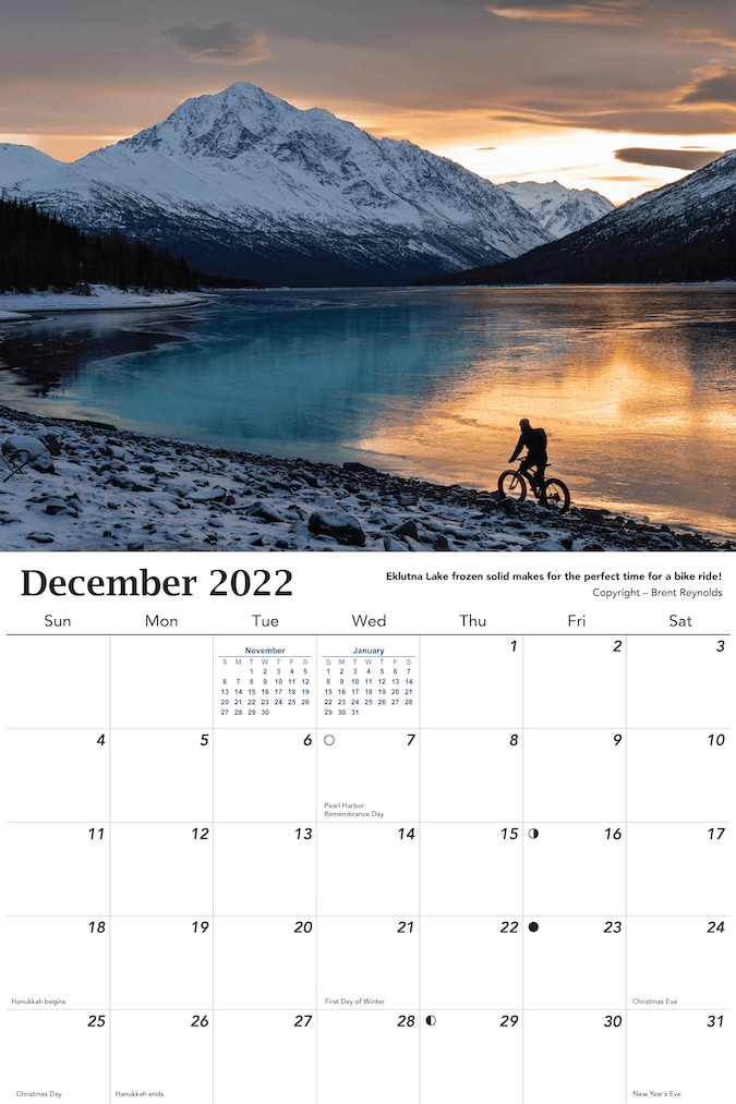2022 Alaska Calendar