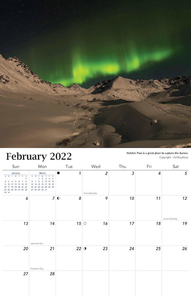 2022 Aurora Calendar