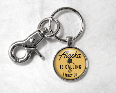 Alaska Is Calling | Gold Background