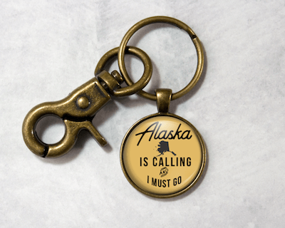 Alaska Is Calling | Gold Background