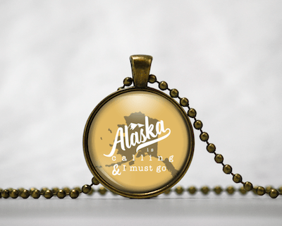 Alaska Is Calling | White & Gold