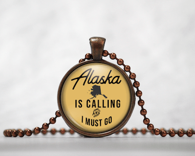Alaska Is Calling | Gold Background