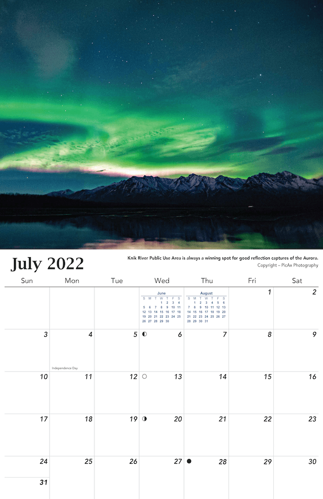 2022 Aurora Calendar
