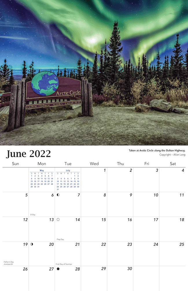 2022 Aurora Calendar