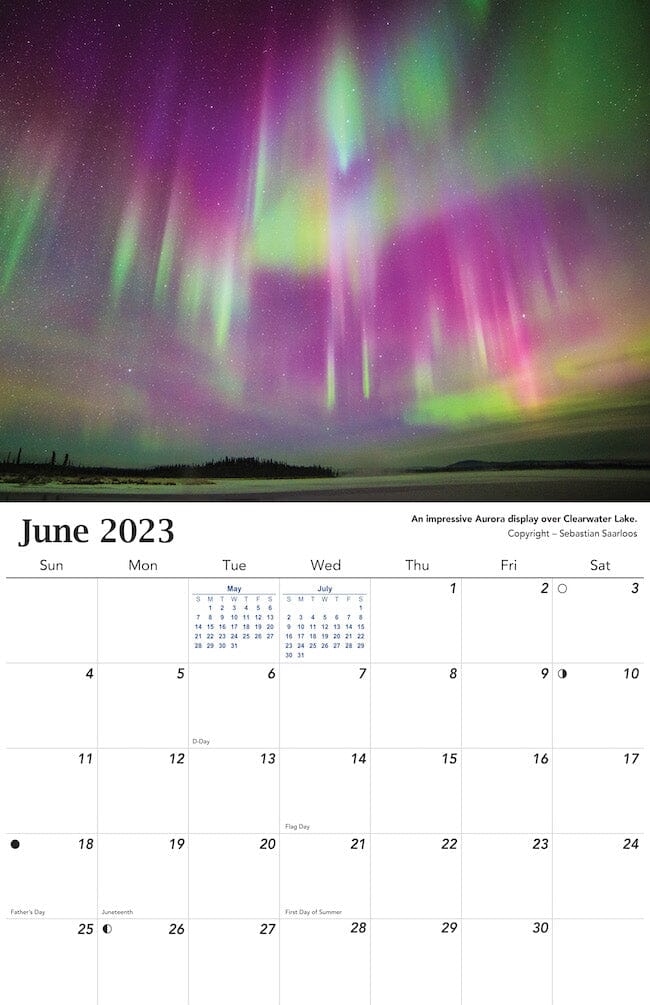 2023 Aurora Calendar
